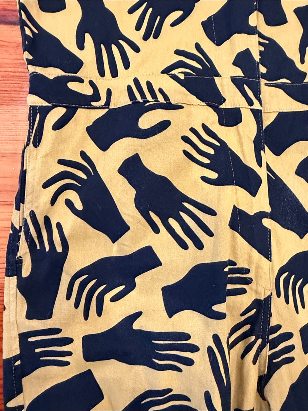 Nooworks Yellow & Black Hand-Print Jumpsuit - Picture 9 of 9